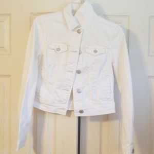 White denim jacket